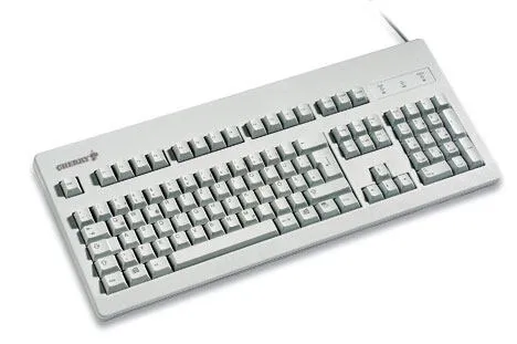 CHERRY G81 PS/2 Light Grey 105 Gri Klavye