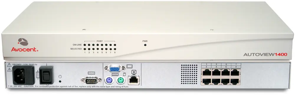 Vertiv AutoView 1400 KVM Switch AV1400-201 KVM Switch Devresi